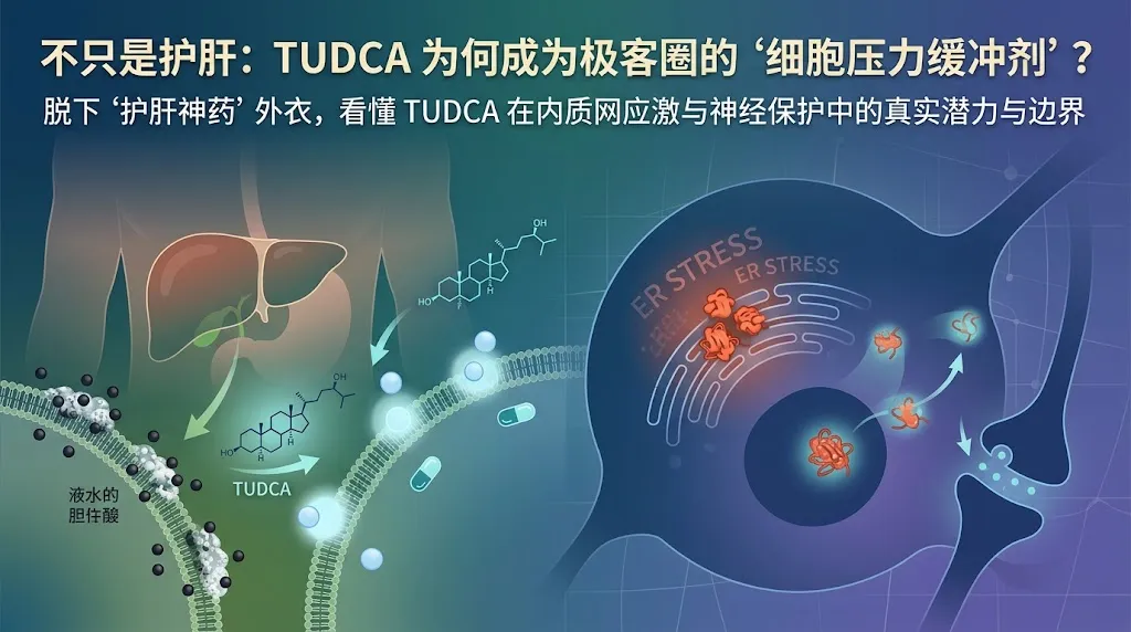 不只是护肝：TUDCA（牛磺熊去氧胆酸）为何成为极客圈的“细胞压力缓冲剂”？