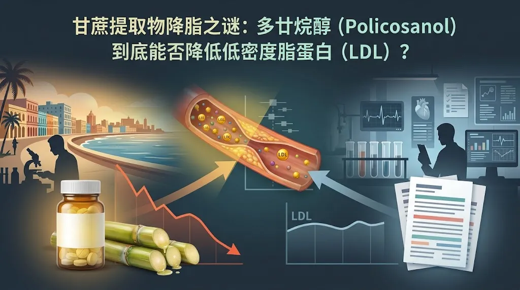 甘蔗提取物降脂之谜：多廿烷醇（Policosanol）到底能否降低低密度脂蛋白（LDL）？