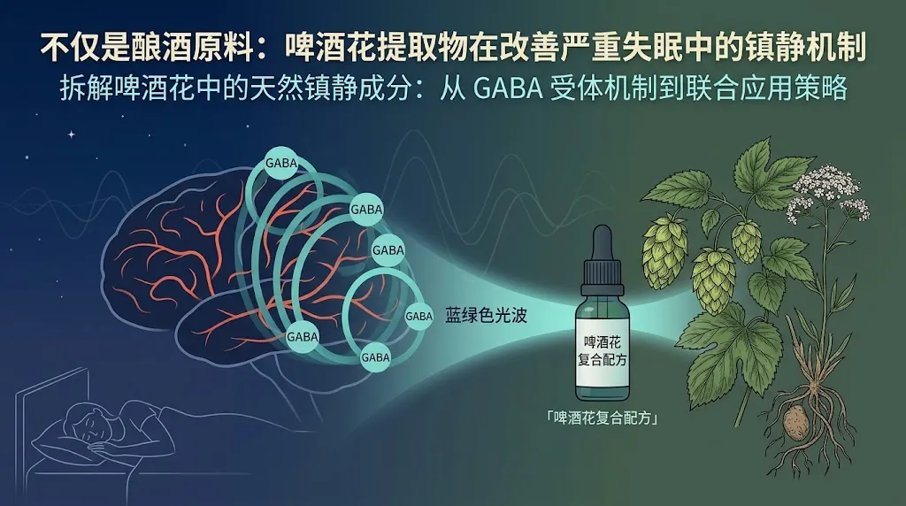 不仅是酿酒原料：啤酒花（Hops）提取物在改善严重失眠中的镇静机制