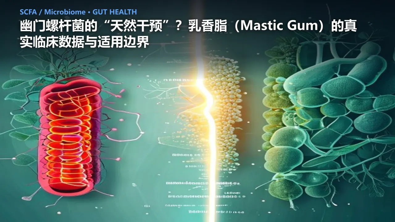 幽门螺杆菌的“天然干预”？乳香脂（Mastic Gum）的真实临床数据与适用边界