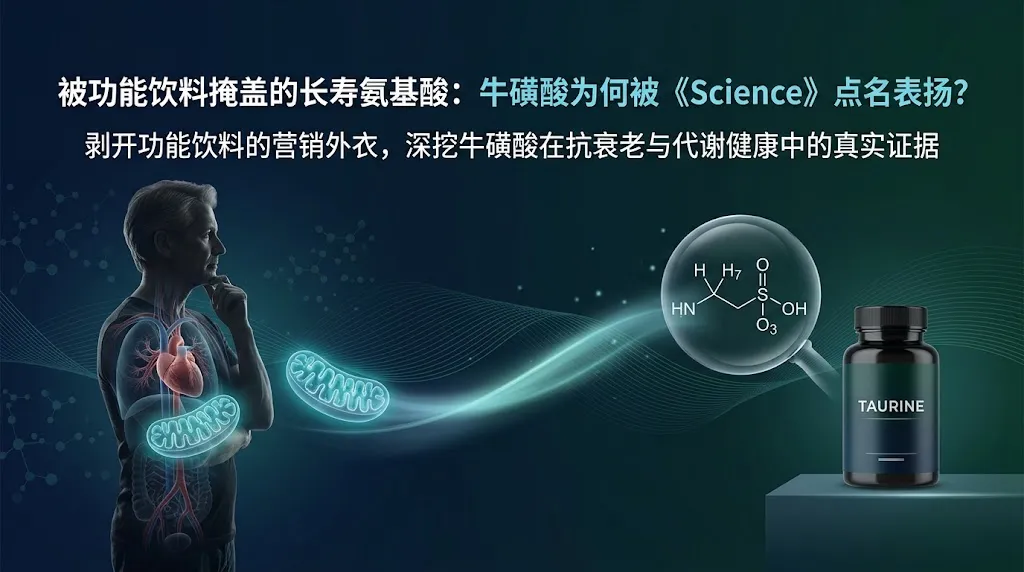 被功能饮料掩盖的长寿氨基酸：牛磺酸（Taurine）为何被《Science》点名表扬？