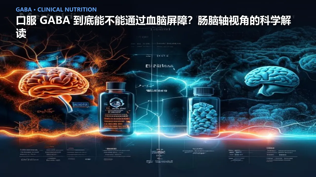口服 GABA 到底能不能通过血脑屏障？肠脑轴视角的科学解读