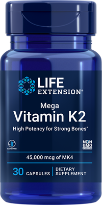 沿寿LIFE - 高效维生素K2 45毫克 30粒胶囊