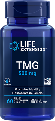 沿寿LIFE - 三甲基甘氨酸 500毫克 60粒素食液体胶囊