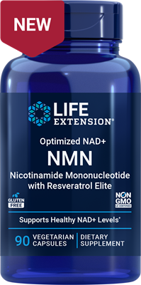 沿寿LIFE - 烟酰胺单核苷酸(NMN)与白藜芦醇精英配方 90粒素食胶囊
