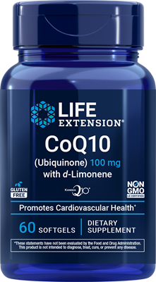 沿寿LIFE - 辅酶Q10（泛醌）含d-柠檬烯 100毫克 60粒软胶囊