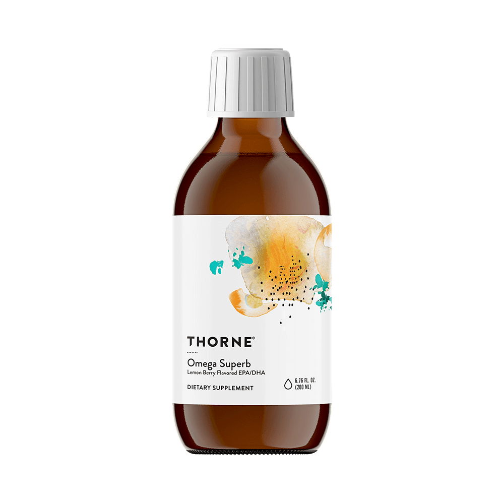 悦恩THORNE - 卓越欧米伽-3液体鱼油 柠檬浆果味 40份