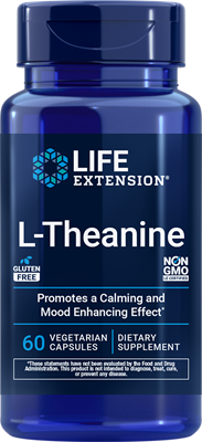 沿寿LIFE - 左旋茶氨酸 60粒素食胶囊