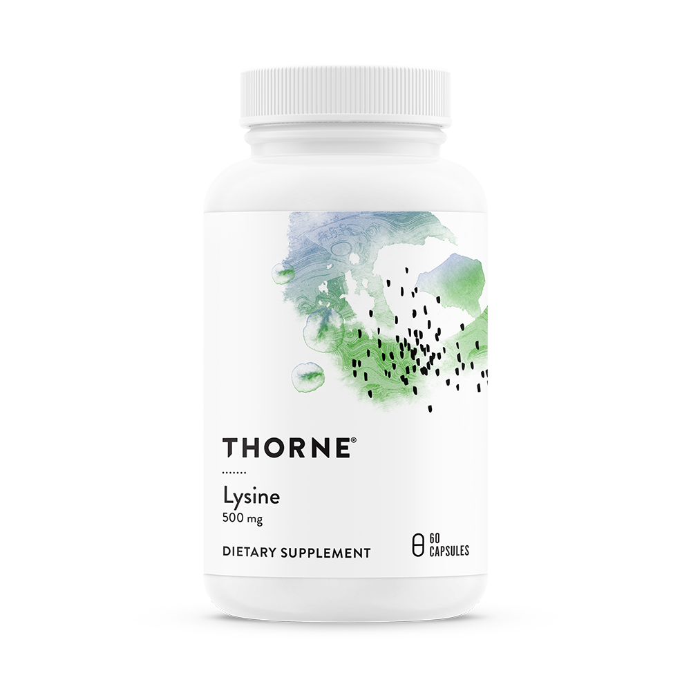 悦恩THORNE - 左旋赖氨酸 500毫克 60粒胶囊