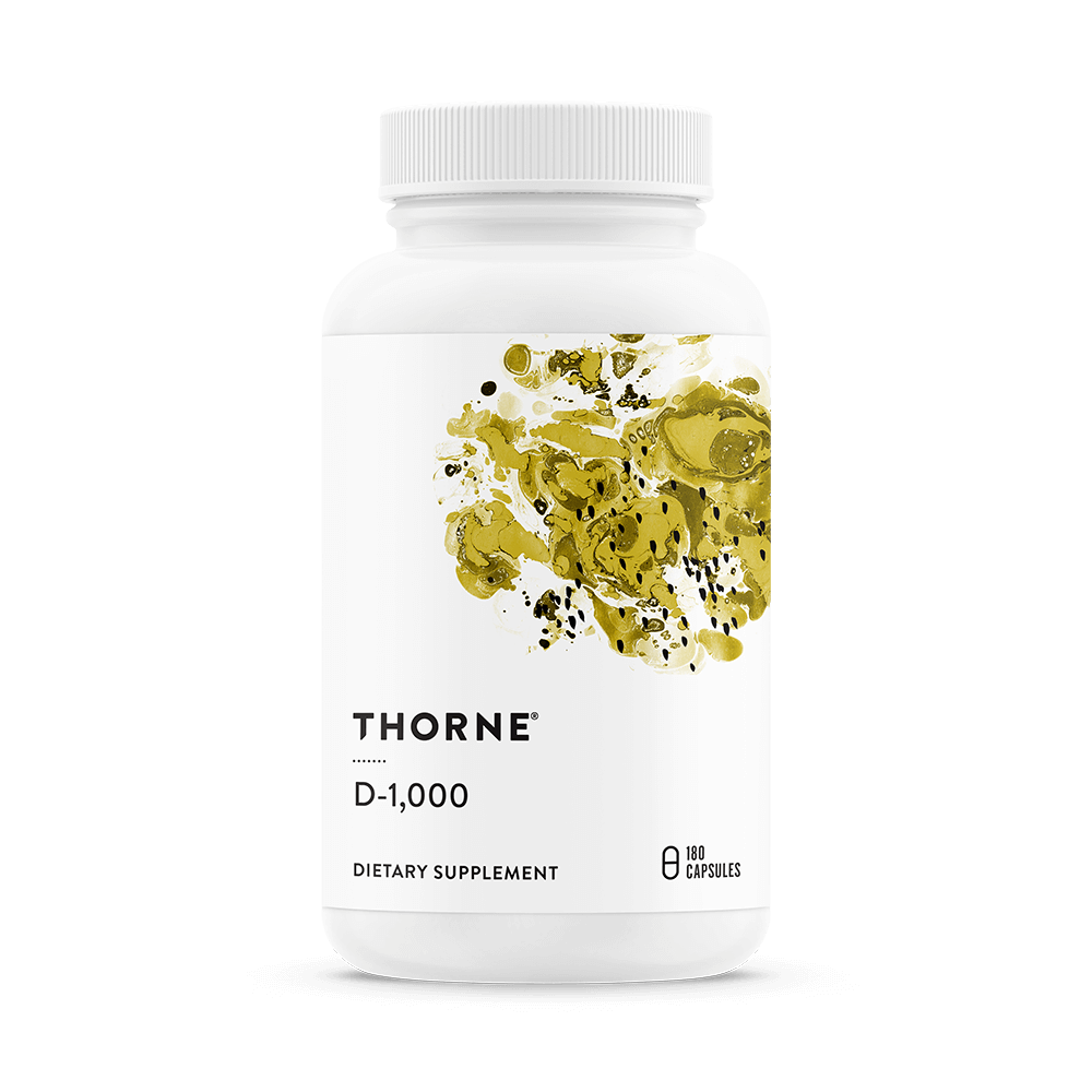 悦恩THORNE - 维生素D3 1000 IU 180粒胶囊