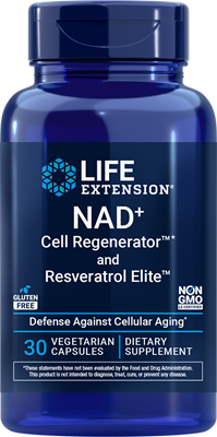 沿寿LIFE - NAD+细胞再生剂与高效白藜芦醇 30粒素食胶囊