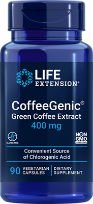 沿寿LIFE - CoffeeGenic绿咖啡提取物 400毫克 90粒素食胶囊