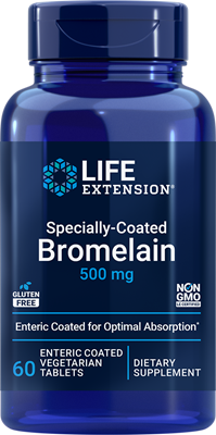 沿寿LIFE - 特殊包衣菠萝蛋白酶 500毫克 60粒肠溶素食片