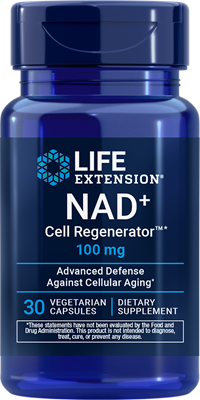 沿寿LIFE - 烟酰胺核糖 NAD+细胞再生剂 100毫克 30粒素食胶囊
