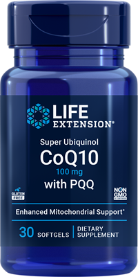 沿寿LIFE - 超级泛醇辅酶Q10加PQQ 100毫克 30粒软胶囊
