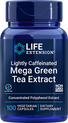 沿寿LIFE - 轻度含咖啡因超能绿茶提取物 100粒素食胶囊