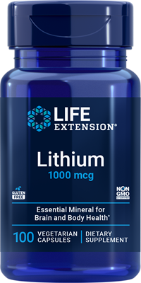 沿寿LIFE - 锂 1000微克 100粒素食胶囊