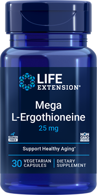 沿寿LIFE - 高剂量左旋麦角硫因 25毫克 30粒素食胶囊