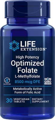 沿寿LIFE - 高效优化叶酸 8500微克 30粒素食片